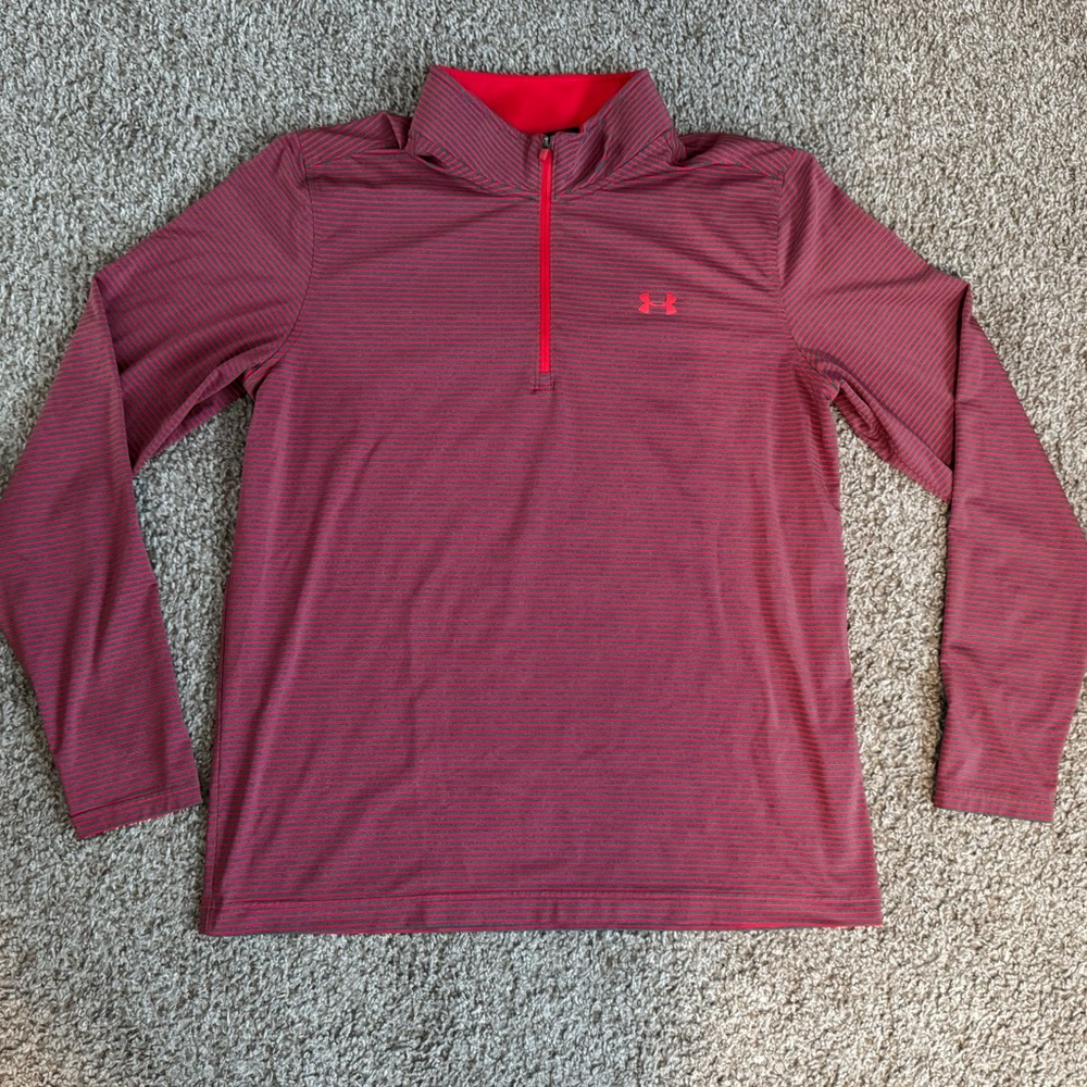 Under Armour Maroon Quarter-Zip Pullover